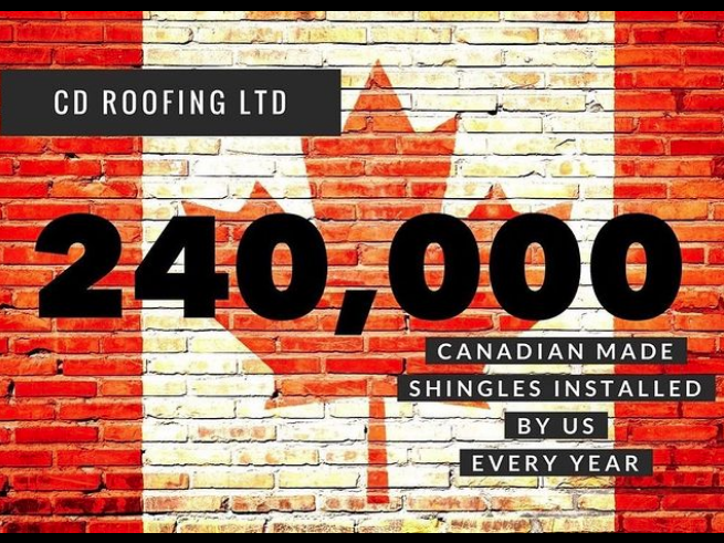 CD Roofing is all about promoting Canadian business and give BP shingles a positive review