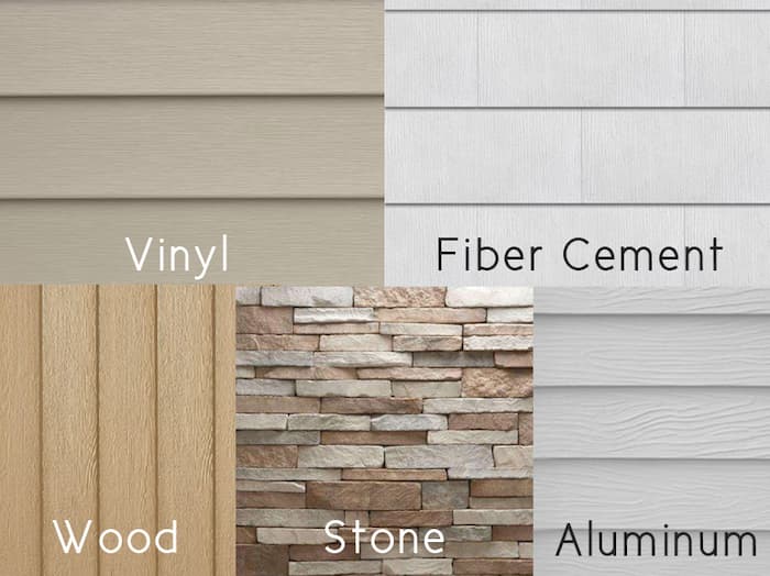 Choose between the different siding installation material options