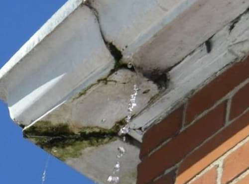A cracked eavestrough can snowball into more costly problems