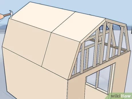 Wikihow image of a gambrel roof