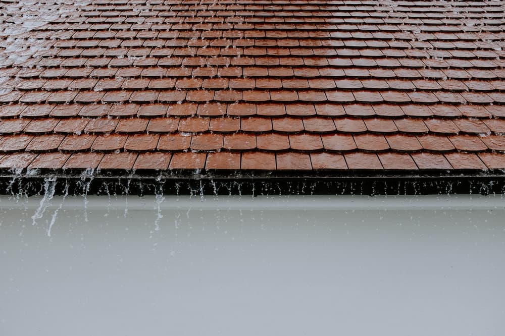 Rain running over shingles A major component of the anatomy of a roof