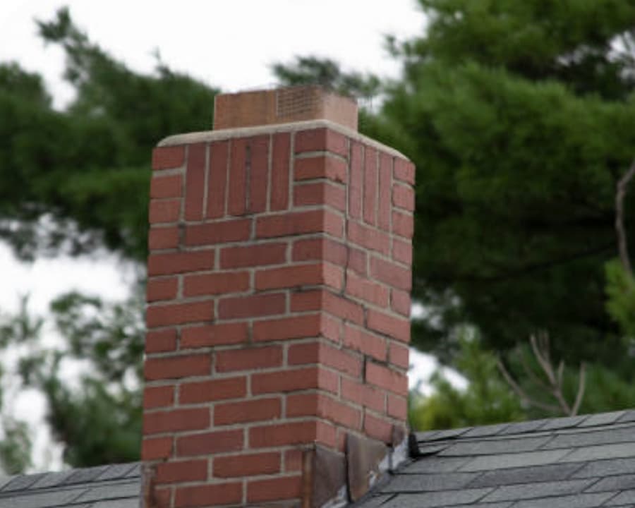 check chimney and flashing for roof maintenance in the spring in Oshawa