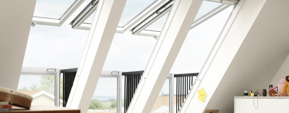 roof windows in a bedroom