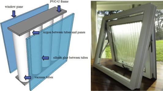 Tube window and diagram showing anatomy