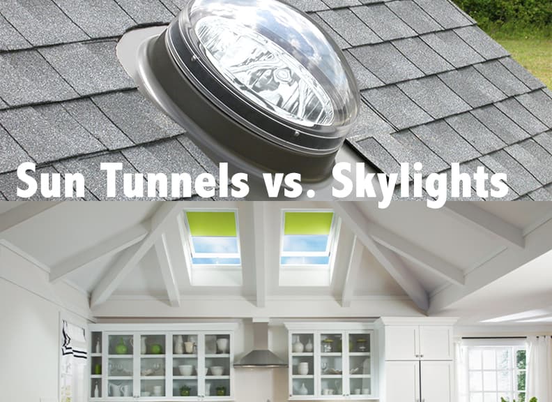 A comparison of skylights and sun tunnels
