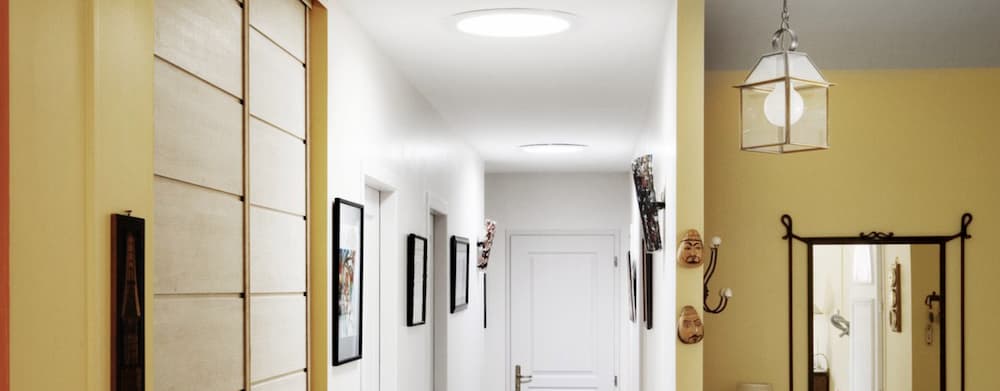 sun tunnels instead of skylights in hallway