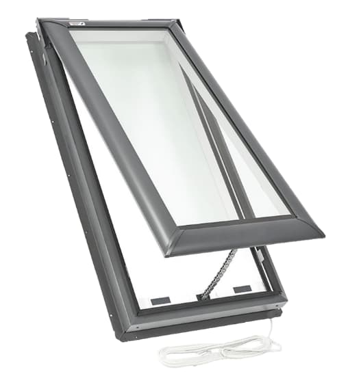 Electric vented skylight installer