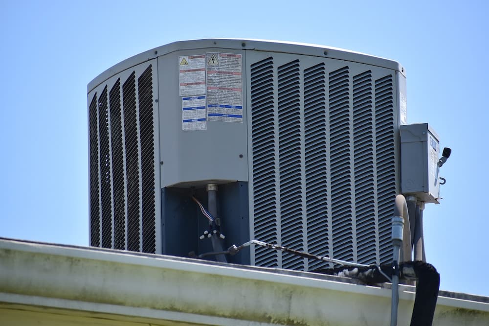 ac unit on a roof