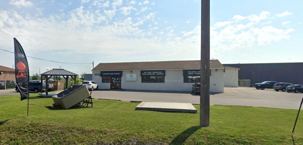 Exterior of Canadian Home Leisure storefront in Whitby