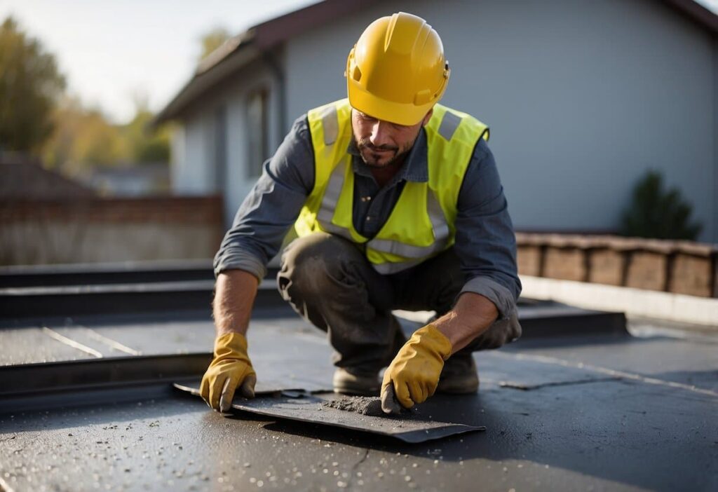 how to repair a flat garage roof