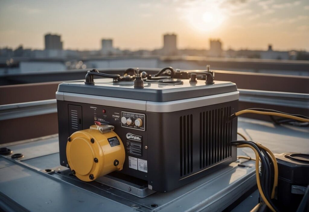 Installing a back up generator on a roof