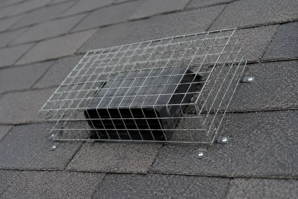 example of improper roof animal-proofing