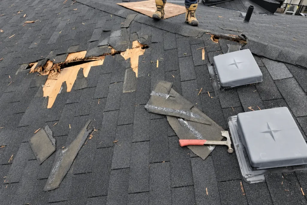 storm roof damage Whitby