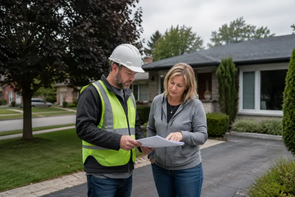 roofing contractor pulling permit durham region