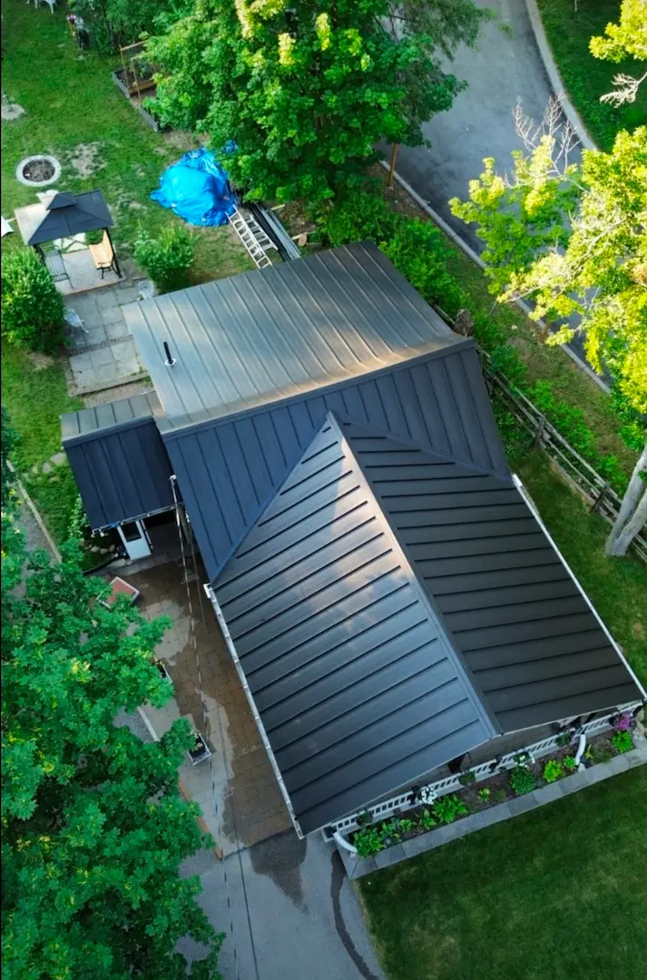 Standing Seam Metal Project in Scugog ON